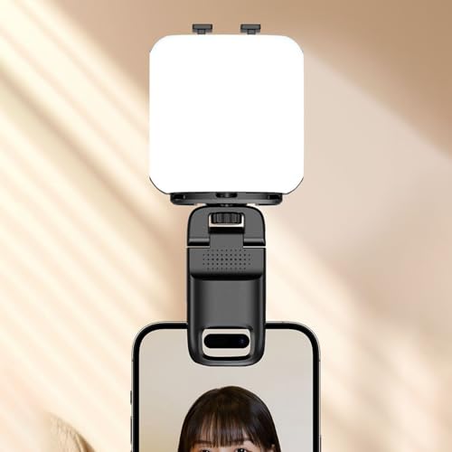 Trípode de luz para selfie con linterna recargable y brillo ajustable 4