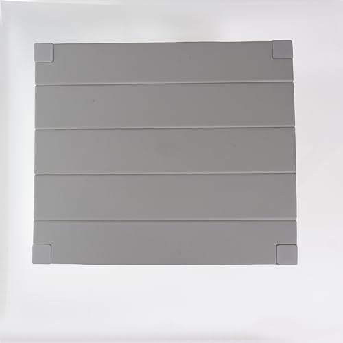 Divchi 2 Tier Side End Table Nightstand Coffee Tables Storage Bedside Office Living Room Bedroom Small Narrow Space Sofa Table (Grey) - 7