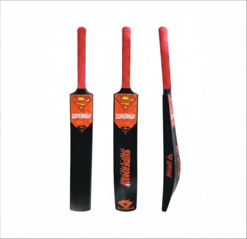 Image of Kaizen Super-Rise Cricket Bat - Size 8 Plastic Fibre Bat for Kids | Lightweight & Durable Cricket Bat for Practice & Fun Play - Black Color