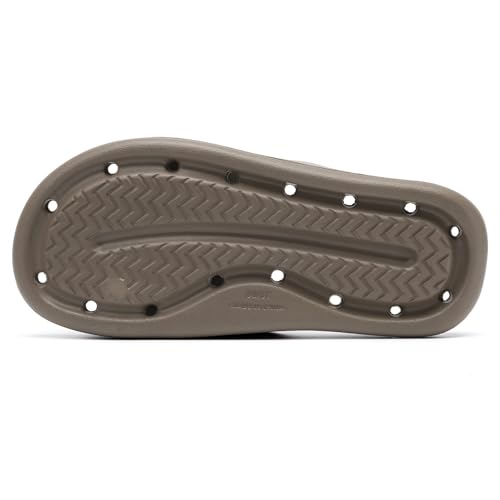 Image of Arch Support Shower Shoes for Women and Men Quick Drying with Drain Holes Slide Sandals Soft Cushioned Anti-Slip Pool Slides Comfort Bathroom Shower Slides