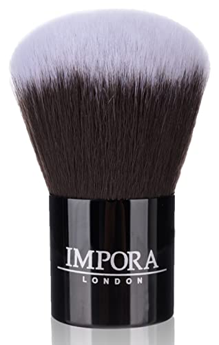 Kabuki Powder Makeup Brush by Impora London. Apply Powders, Blush, Bronzer, Foundation, Mineral Make up, Pressed Powder. - Image 3