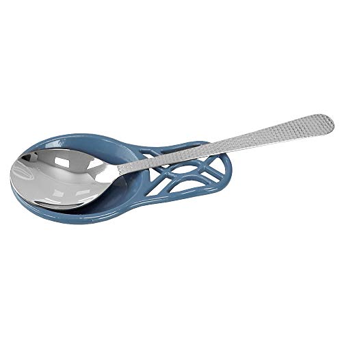 Home Basics 886466373601 Cast Iron Spoon, 7.5" X 3.75" X 1", Slate #TOP4