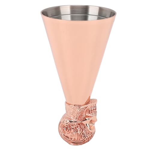 Stainless Steel Japanese Jigger, Cocktail Measuring Jiggers for Bartending Measuring Cup Japanese Cocktail Jigger Alcohol Measuring Tools For Bartenders Ounce Cup Tool for Bar(Rose Gold)
