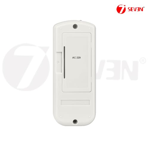 Image of 7SEVEN Compatible with Panasonic AC Remote Control 229 Model Suitable for 1 1.5 2 Ton Spilt and Window Air Conditioner - Match Key by Key Exactly with Existing Remote Function