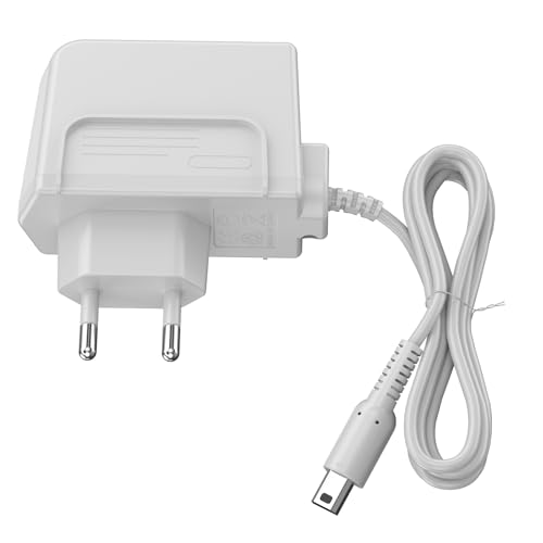 1,2m Chargeur pour Nintendo 3DS/3DS XL/2DS, 5V 1A Adaptateur Câble 100-240V Charger Power Adapter Portable Compatible avec Console de Jeu Nintendo 2DS/2DS...
