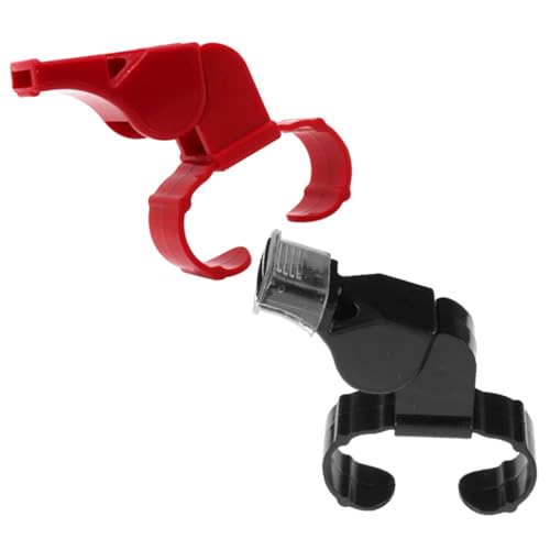Abaodam 2Pcs Emergency Whistles for Teachers Durable Sports Whistles with Ring Loud Outdoor Survival Safety for Games Events