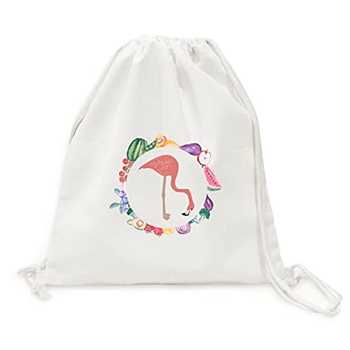 Sac en tissu pliable à sangle flamingo pour ne plus jamais manquer de place pour vos fruits