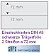 Produktbild 10 x SAFE 742 KUNSTSTOFF - EINSTECKKARTEN DIN A5 - CA. x 210 x 149 mm - SCHWARZER TRÄGERFOLIE - MIT 2 STREIFEN a 72 mm GLASKLAR / TRANSPARENT OHNE SCHUTZFOLIE --- IDEAL FÜR BLOCKS - BRIEFMARKEN - NOTGELDSCHEINE - BANKNOTEN - BRIEFE