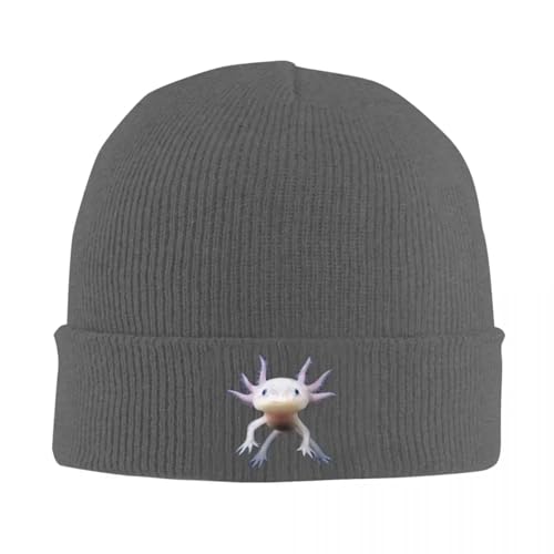 Bonnets tricot&eacute;s contre le froid : casquette axolotl chaude hip hop automne-hiver