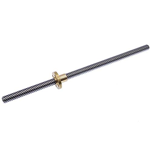 Lysee 3D Printer Parts & Accessories - Lead Screw T8 Linear Guide 3D Printers Parts Trapezoidal Screws with nut - (Color: 550mm with nut)