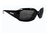 Gafas Multifocales para Fatiga Visual, Gafas Estenopeicas para vista cansada Gafa Reticulares de 12 filas Progresivas de Agujeros, Pinhole Glasses, Rasterbrille, Gafa de Entrenamiento Visual
