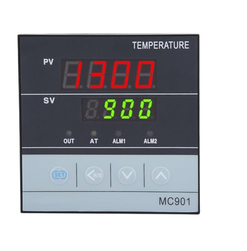 Controlador de temperatura digital K PT100 con relé de corte automático para regular calor estable