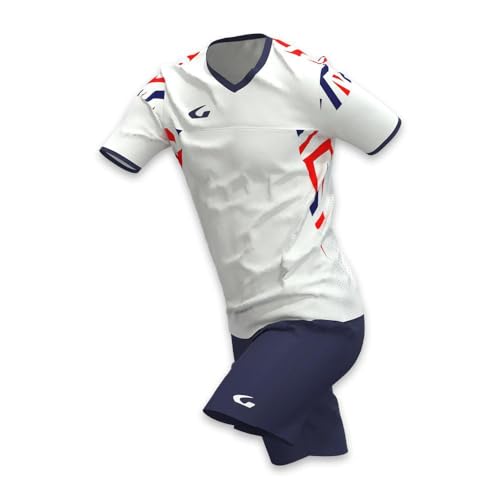 Gems AN01-0304 Kit National Uomo Kit Bianco/Blu Taglia XS