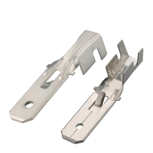 Connecteur de voiture 6.3mm mâle DJ612-6.3C stable pour prise de câblage - 20 pcs