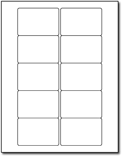 Pegatinas adhesivas 10 etiquetas por hoja 30 x 20in acabado blanco mate etiquetas para identificación cera derretida jabón dirección para impresoras disponible en Yaxa Colombia