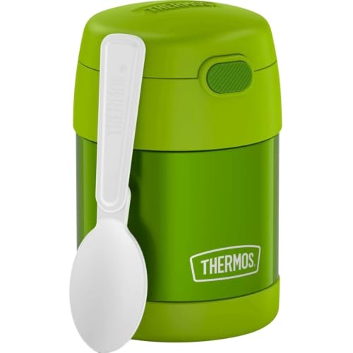 Image of THERMOS FUNTAINER Kids Food Jar with Spoon, 10oz, Lime