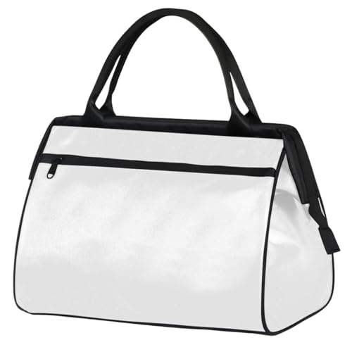 Mexpekil Bolsa deportiva de lona con diseño de flamenco, turquesa pastel, flores amarillas, bolsa de gimnasio, bolsa grande impermeable para viajes, para mujeres y hombres, camping, baile, yoga