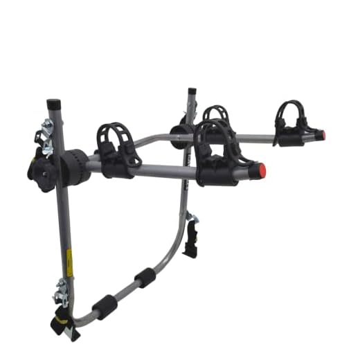 Suporte para bike Transbike 2 bicicletas POP Prata tira Preta Sedan Hatch