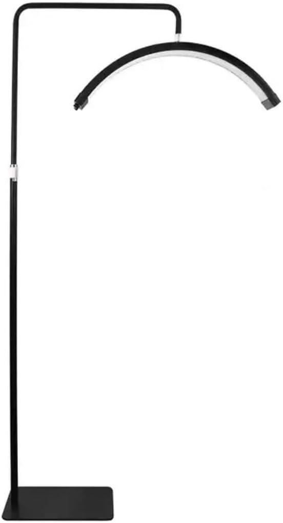 Amira Beauty Half Moon Light – Adjustable LED Lash lamp for Esthetician, Salon, Tattoo, Eyelash Extensions – Adjustable Height, Brightness Control 2700K to 5600K, Sturdy Base, Easy Assembly Black