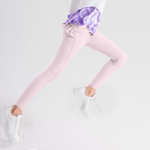 Girls Yoga Pants High Waisted Leggings Kids Athletic Outfits Footless Tights Cute Bottom School Uniform Teen Clothes2
