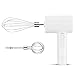 Batidora De Mano Eléctrica Con 2 Batidores De Acero Inoxidable, Batidor De Huevos Sin Cable, Vaporizador De Leche, USB Recargable Mano Profesional Para Hornear Cocina (Blanco)