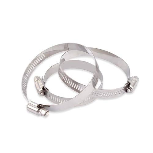 �z�[�X�N�����v�A 202 Stainless Steel Hose Clamps | Multiple sizes; Plumbing, Automotive, Mechanical(10pcs 40-63mm)