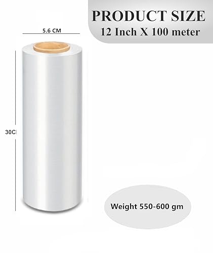 Image of Packing Material,12 Inch (300 mm), 100 Meters length wrap Roll for Packing, Shipping, Travelling and multipurpose use, (Pack of 1)