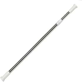 UNGROL Varão de Cortina de Banheiro Extensível Alumínio e Plástico Branco 70cm a 120cm