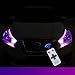 2Pcs 24.4 Inch Multicolor LED Strip Light, Waterproof Flexible Car Daytime Running Light Strip DRL Switchback Headlight and Flowing Turn Signal Light - Easy Paste Install ...