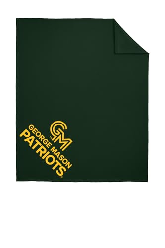 Sport Your Gear George Mason Patriots Prime Logo Comfortable Stadium Fleece Officially Licensed Game Day, Tailgating Throw Blanket 50" X 60"
