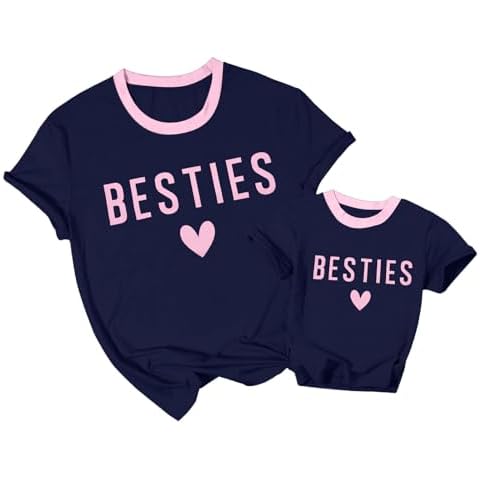 ASTANFY Mommy and Me Valentine's Day Shirts Cover
