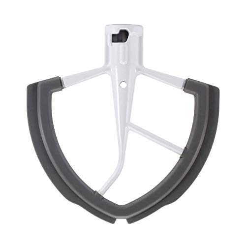Flex Edge Beater for Kitchen Aid Mixer 6 Quart Bowl-Lift Stand Mixer Bowls, Flat Beater Blade with Flexible Silicone Edges Bowl Scraper