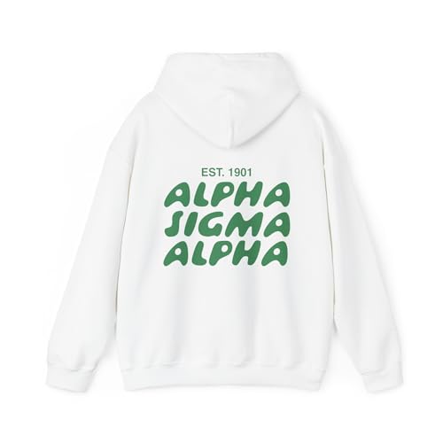 Alpha Sigma Alpha Bubble Font Sorority Hoodie | Alpha Sig Trendy Sweatshirt | Big Little Gift | Recruitment Gift