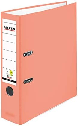 Falken Segregator PP-Color segregator biurowy z tworzywa sztucznego A4 szeroki 8 cm zielony. Wyprodukowano w Niemczech. Segregator Wegański Vegan Segregator szczelinowy Segregator z mechanizmem
