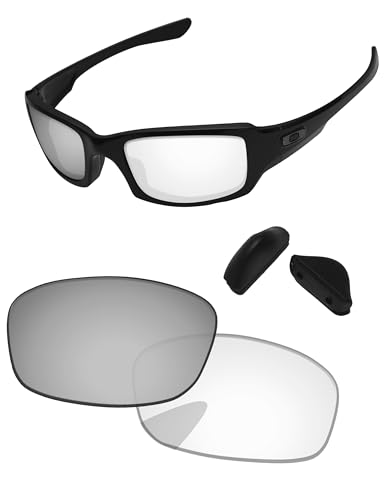 Image of Replacement Lenses & Nose Pads for Oakley Fives Squared(4+1) OO9238 54mm - Precise Fit, UV Block, Impact Resistant