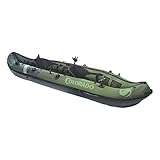 Sevylor Colorado Kayak Gonfiabile da Pesca per 2 Persone, Completo di pagaia e Supporti per Canna, sedili Regolabili e Maniglia per Il Trasporto; Kayak può Adattarsi a Motore traina