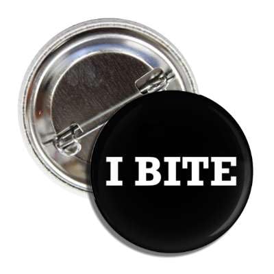 Pin's à bouton I BITE en métal pour personnaliser vos vestes