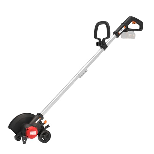 WORX Nitro Cordless Lawn Edger, 7'' Grass Edger with 3 Depth Settings, 20V Trencher with Dual Wheels...