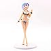 WISHVYQ Re: La Vida en un Mundo Diferente de Zero Modelo de Anime Rem Traje de baño Pose de pie Figura en Caja Versión Escultura Adorno Estatua Muñeca Modelo Juguete Altura 21cm