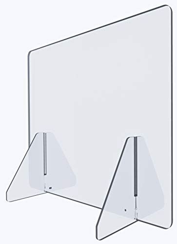 Greatest Product Acrylic Plexiglass Sneeze Guard Shield - Thick, Sturdy Clear Guard - Many Size Options 60", 48", 32", 24", 16", 12" for Complete Personalized Counter and Desk Divider Enclosure Set (32" Closed) Greatest Product Acrylic Plexiglass Sneeze Guard Shield - Thick, Sturdy Clear Guard - Many Size Options 60", 48", 32", 24", 16", 12" for Complete Personalized Counter and Desk Divider Enclosure Set (32" Closed)
