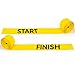 Produktbild FORZA METIS Start- und Ziellinien | Set mit 4 gut sichtbaren gelben PVC-Rennmarkierungen  Ideal für Sportveranstaltungen im Innen- und Außenbereich