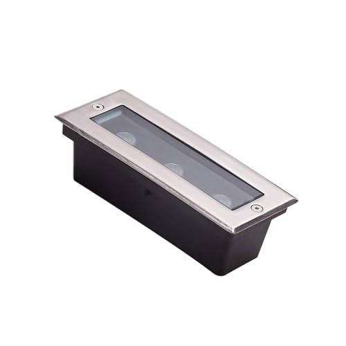 EDXTNKQC Spots LED Encastrables Au Sol - Lumières Enterrées, Spot LED Encastrable Pour Paysage 3 W, Éclairage D'extérieur Étanche IP67, Éclairage De Jardin Rectangulaire 12 V/24 V(24V)