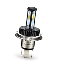 Ruiandsion R2 P45T H5 LED Headlight Lamp AC/DC 12-24V Super Bright Yellow High Low Beam LED Lamp for Motorbike Headlight, Non-polarity