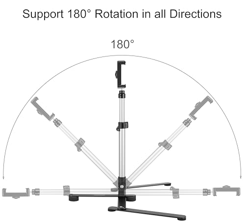 Image of Victiv Overhead Video Tripod Mobile Holder with 1 /4 inch Screw Adaptor for Phone, Camera, Webcam and Projector, Phone Stand for Video Recording, Online Teaching, Live Streaming, Painting