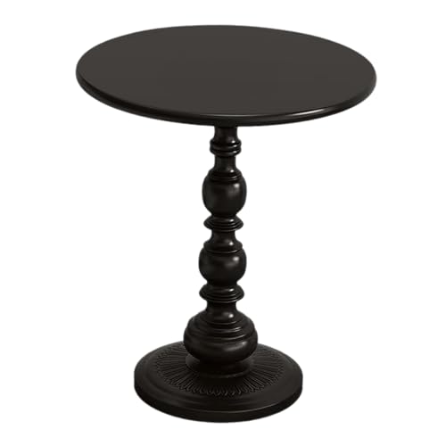 Manque de place ? Table d'appoint noire compacte 35cm pour optimiser votre salon - 2