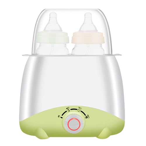 DAWCBVJQ 26 x 16 x 10 cm, calentador de biberones, calentador de leche para bebés, calentador de alimentos para bebés y calentador de descongelación, dispositivo portátil que calienta rápidamente