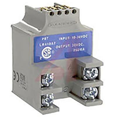 PBT-1, 3 & 4 Wire Power Block, R: dep on Sensor, Input: 10-30Vdc, Output: for emitter Scanner Blocks only, Wiring Chamber, 16394