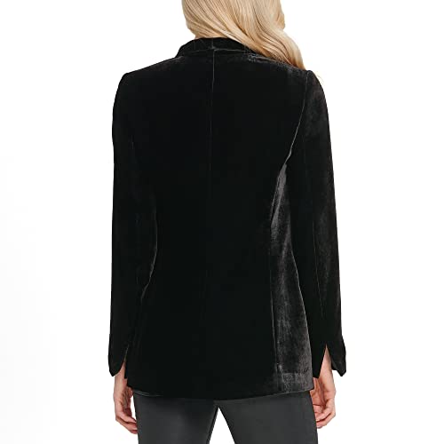 DKNY Women's Elevated Everyday Velvet Sportswear Jacket4