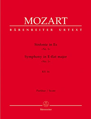 Symphony No. 1 E Flat Dur KV 16 - erste Oboe, zweite Oboe, erste Horn, zweite Horn, Saiten - SCORE