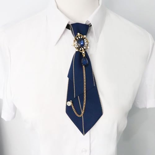 Adjustable Ties for Women Vintage Womens Tie with Crystal, Pre-Tied Neck Tie for Women Girls Party School Work Casual2